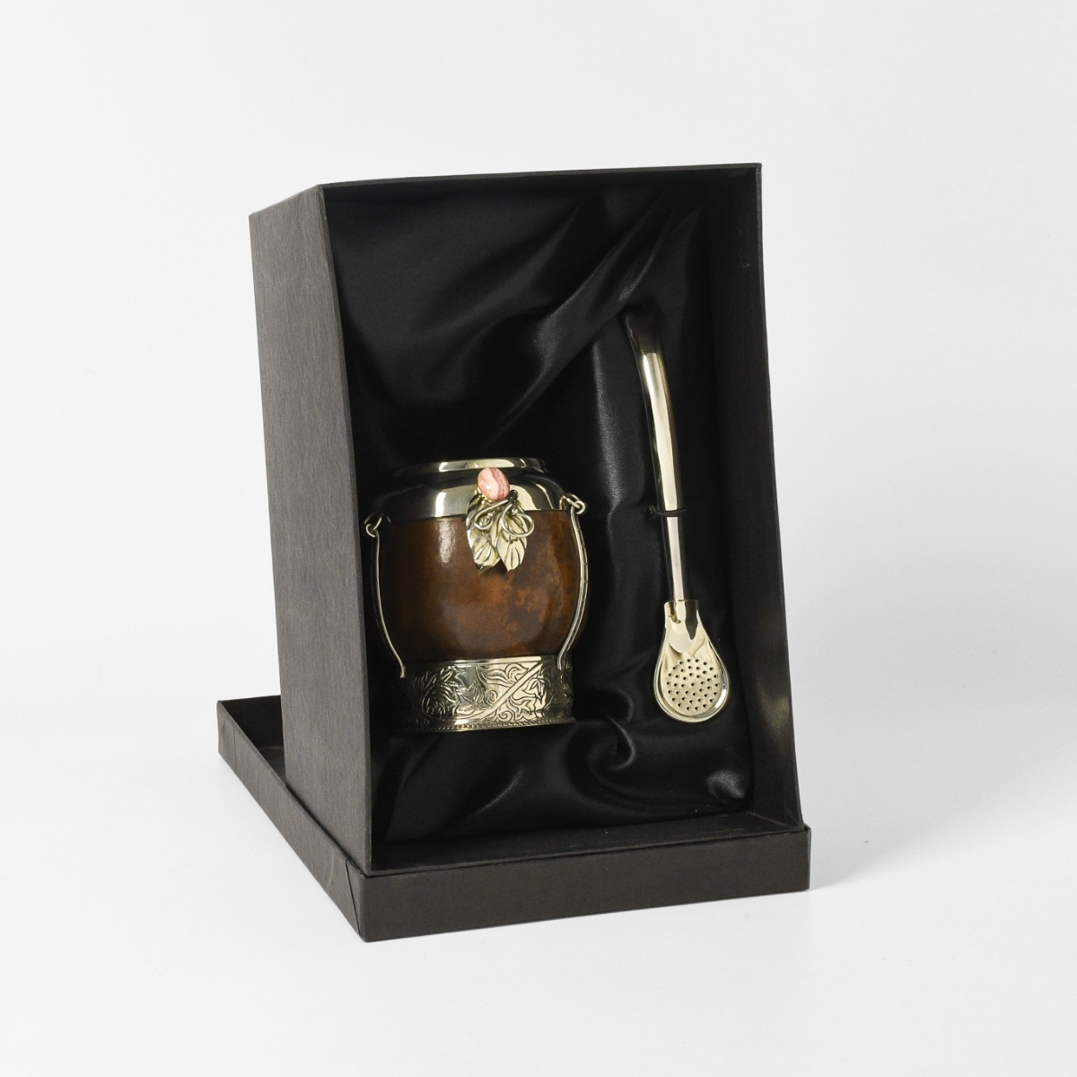 Set Combo Mate Porito con Piedra Rodocrosita - Imagen 5