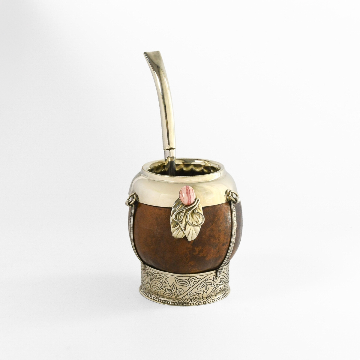Set Combo Mate Porito con Piedra Rodocrosita - Imagen 4