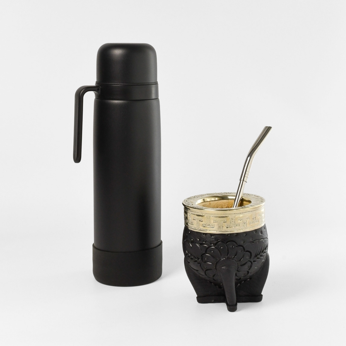 Kit Matero Completo 8: Mate Imperial + Bombilla + Termo + Matera + Grabado gratis - Imagen 4